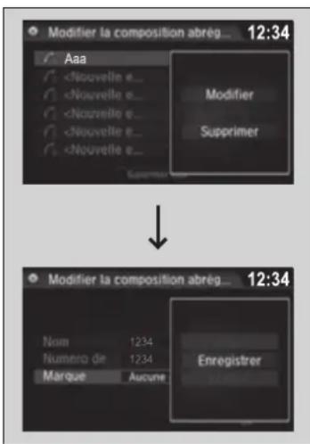 Modifier la composition abrég... 12:34 Aaa < Nouvelle e... < Nouvelle e... < Nouvelle e... < Nouvelle e... Modifier Supprimer ↓ Modifier la composition abrég... 12:34 Nom 1234 Numéro de 1234 Marque Aucune Enregistrer