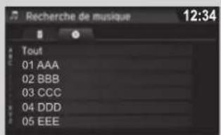Recherche de musique 12:34 Tout 01 AAA 02 BBB 03 CCC 04 DDD 05 EEE