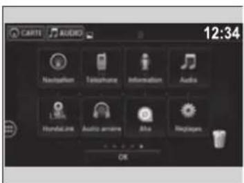 CARTI AUDIO 12:34 Navigation Telephonic Information Audio LISA Audio audio Audio Hundai audio Audio