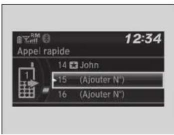 12:34 Appel rapide 14 John 15 (Ajouter N°) 16 (Ajouter N°)