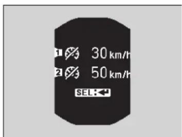 30 km/h 50 km/h SEL:
