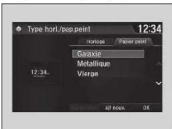 Type horl/pap peint 12:34 Harloge Paper peint Galaxie Metallique Vierge 12:34. All now. OK