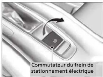 Commutateur du frein de stationnement électrique