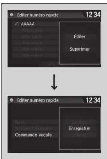 Éditer numéro rapide 12:34 AAAAA Éditer Supprimer Éditer numéro rapide 12:34 Nombre Enregistrer Commande vocale Enregistrer