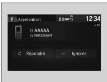 Appel entrant 12:34 A AAAAA 08012345678 Répondre Ignorer