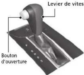 Levier de vitesse Bouton d'ouverture