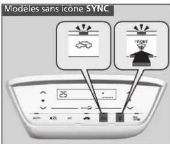 Modèles sans icône SYNC 25