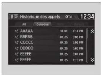Histoire des appels 074 12:34 All Compose AAAA 18.01 4:14 PM BBBB 09.25 3:06 PM CCCCC 09.25 3:05 PM DDDD 09.25 3:03 PM EEEE 09.25 3:01 PM FFFFF 09.25 1:13 PM