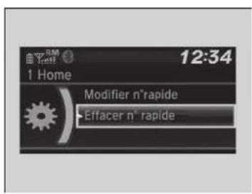 12:34 1 Home Modifier n°rapide Effacer n° rapide