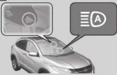 Honda HR-V (2016) - Le système fonctionne dans les cas suivants : - 1