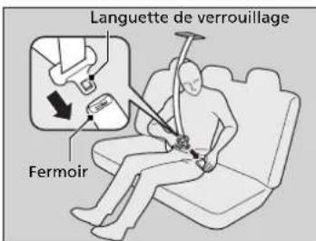 Languette de verrouillage Fermoir