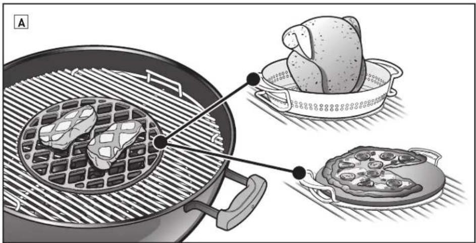 WEBER Master-Touch Ø 57 cm - G Pega com ganchos para utensílios - 1