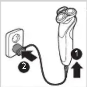 PHILIPS 7000 series S7550 - 使用适配器充电 - 1