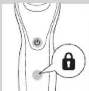 Diagram showing a person's torso with a padlock icon and a power button, indicating a location or location of interest.