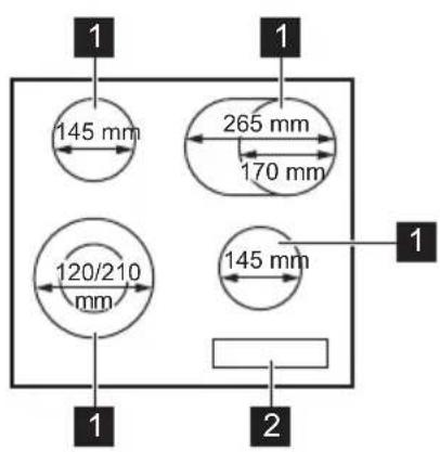 1 145 mm 265 mm 170 mm 120/210 mm 145 mm 1 1 2