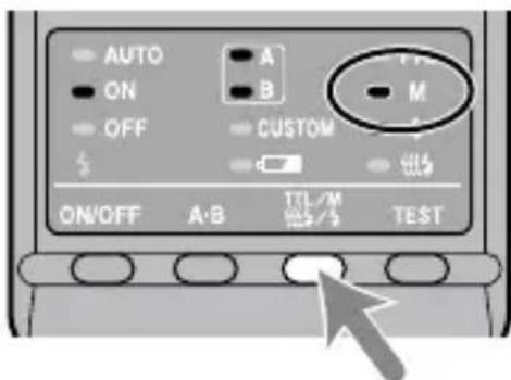AUTO ON OFF CUSTOM ON/OFF A·B TTL/M TEST