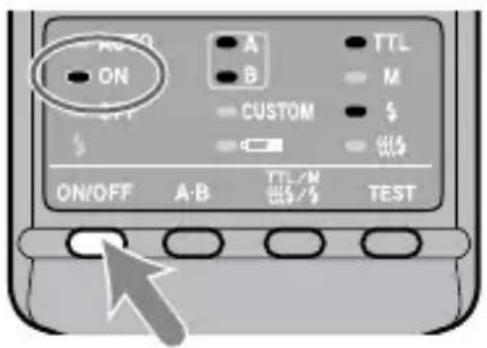 ON A B TTL M $ CUSTOM OUT ON/OFF A-B TTL/M TEST OUT/S