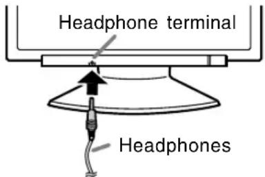 Headphone terminal, Headphones