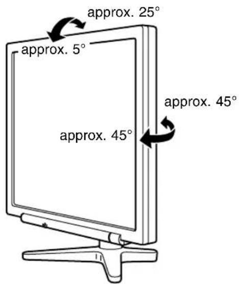 approx. 25° approx. 5° approx. 45° approx. 45°