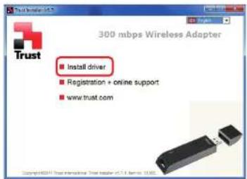 Trust Install driver Registration + online support www.trust.com 300 mbps Wireless Adapter Copyright ©2017 Trust International Trust Register v.5.4 (www.trust.com)