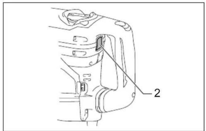 Technical diagram of a mechanical component with labeled parts, showing a pin inserted into a housing.