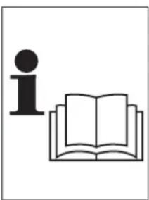 Simple line drawing of an open book and a lowercase 'i' symbol, no text or labels present