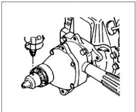 Technical line drawing of a mechanical assembly with no visible text or symbols
