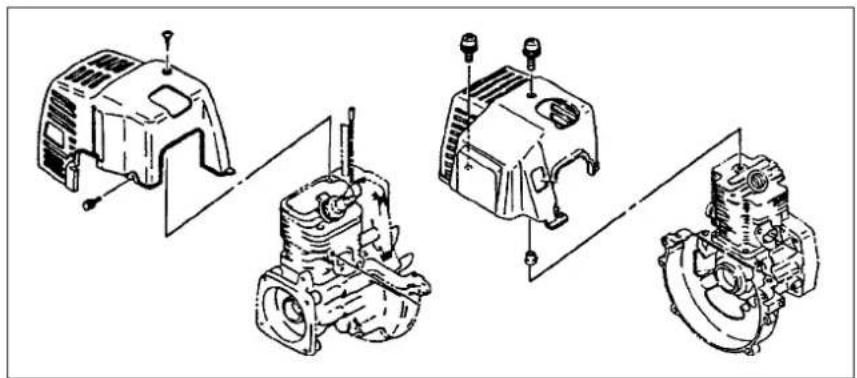 Technical line drawings of mechanical components (no text or symbols)