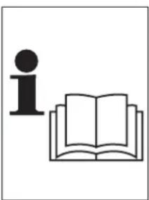 Simple line drawing of an open book and a lowercase 'i' symbol, no text or labels present