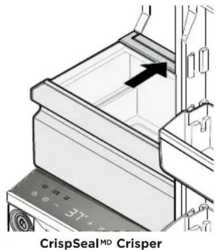 FRIGIDAIRE FPRU19F8RF - CrispSeal ^MD Crisper avec humidité automatique et PureAir Produce Keeper ^MC - 1