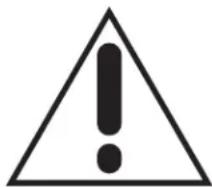 Warning symbol image with exclamation mark inside triangle