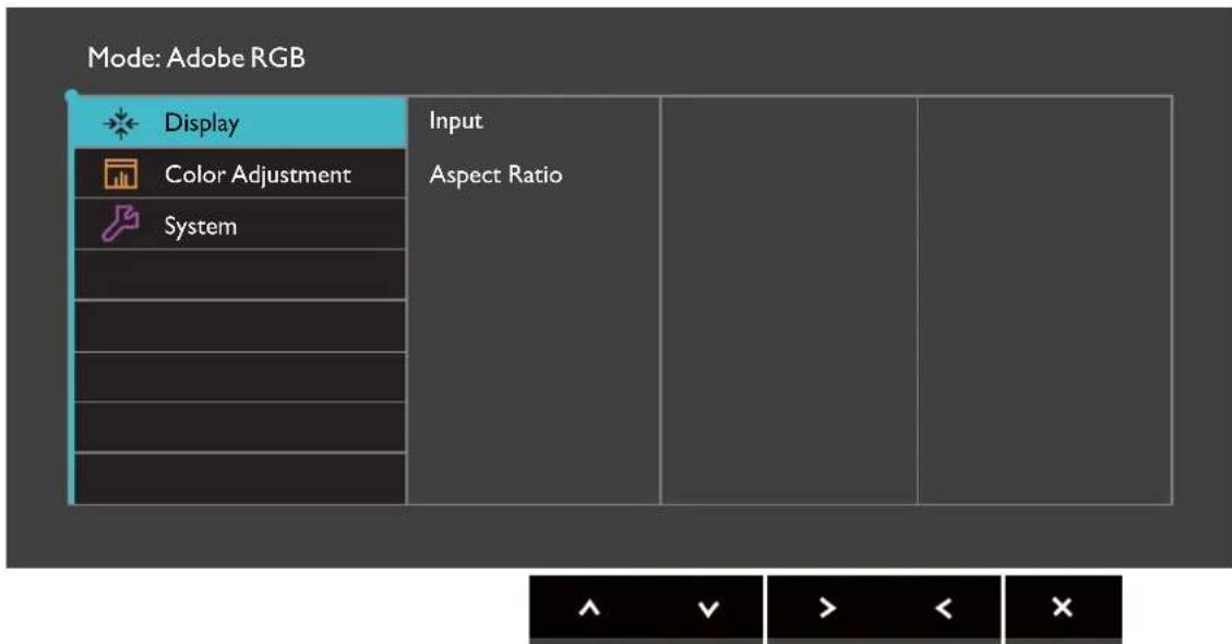BENQ SW2700PT - Menu d'affichage - 1