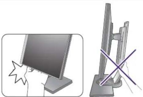 BENQ SW2700PT - Ajuster la hauteur du moniteur - 3