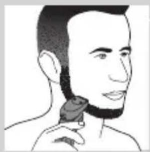 PHILIPS Series 5000 S5310 - Using the beard styler attachment with comb - 5