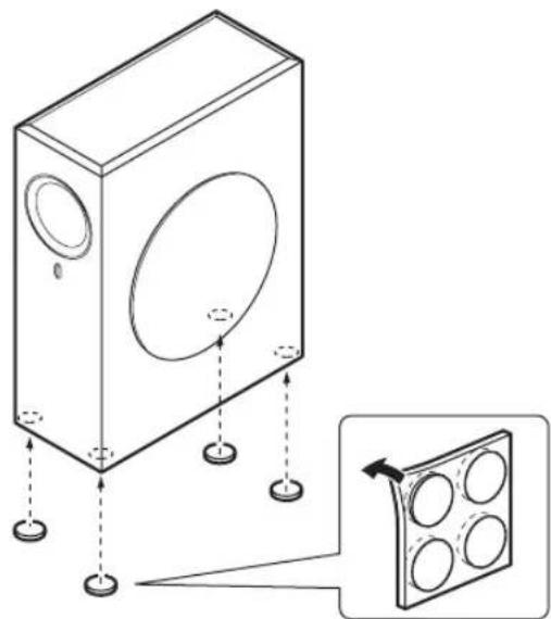 YAMAHA NS-SW210 - ATTACCO DI CUSCINETTI ANTISDRUCCIOLO - 1