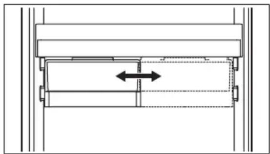 AEG AIK2852R - Positionnement du bac coulissant - 1