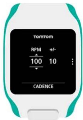 TOMTOM RPM +/- 100 10 CADENCE