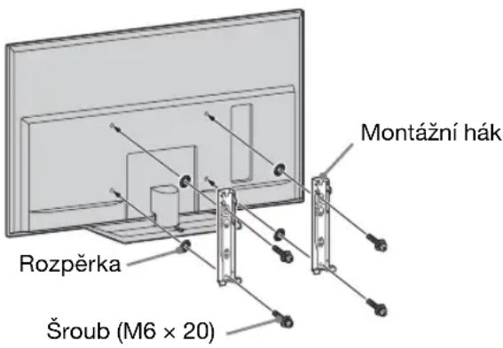 Rozpěrka Šroub (M6 × 20) Montážní hák