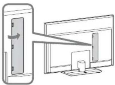 SONY Bravia KDL-40LX903 - Abnehmen der Anschlussabdeckung - 1
