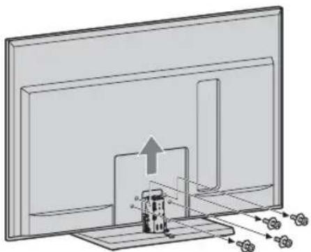 SONY Bravia KDL-40LX903 - Abnehmen des Tischständers vom Fernsehgerät - 1