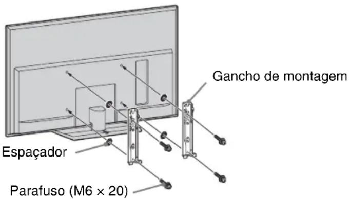 Gancho de montagem Espaçador Parafuso (M6 x 20)