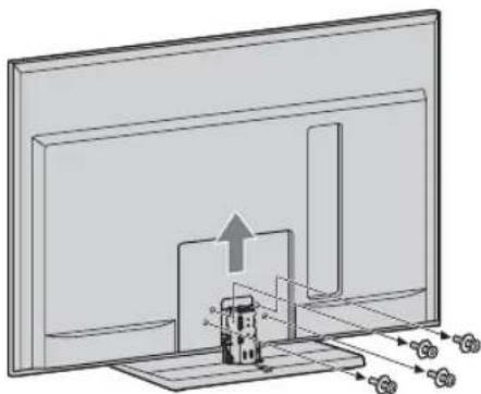 SONY Bravia KDL-40LX903 - Odmontovanie stolového stojana od televízneho prijímača - 1