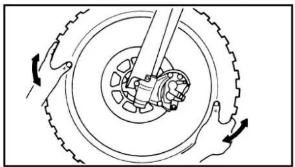 YAMAHA YZ85 (2003) - WHEEL INSPECTION/ STEERING HEAD INSPECTION AND ADJUSTMENT - 4