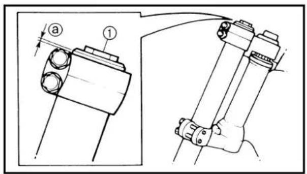 Technical diagram showing mechanical assembly with labeled parts and directional arrows