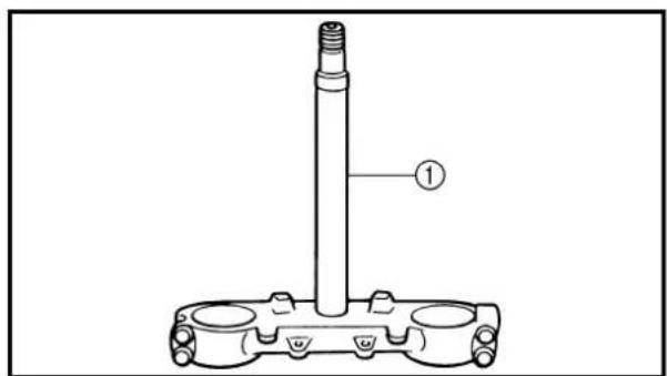 Technical diagram of a mechanical component with labeled part ①