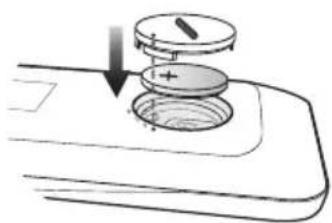 Diagram of a mechanical device with a circular component and an arrow indicating downward motion (no text or symbols).