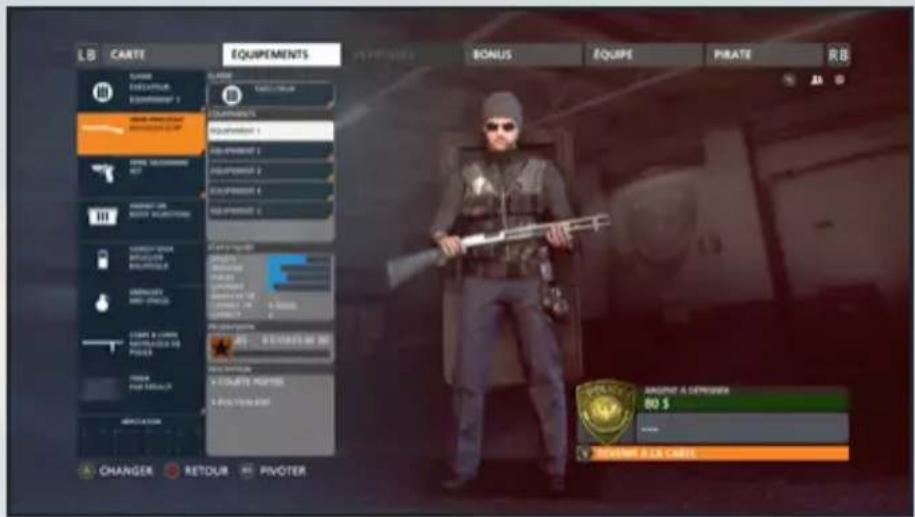 LC CARTE EQUIPEMENTS BONUS EQUIPE PRATE RB CHANGES RETOUR PIVOTER REVERANT A LA CABLE 80 $