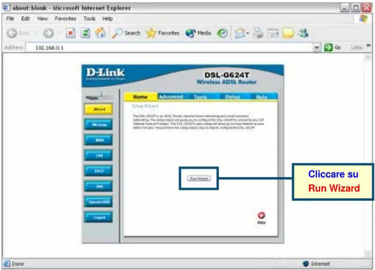 D-LINK DSL-G624T - Configurazione del Router (continua) - 1