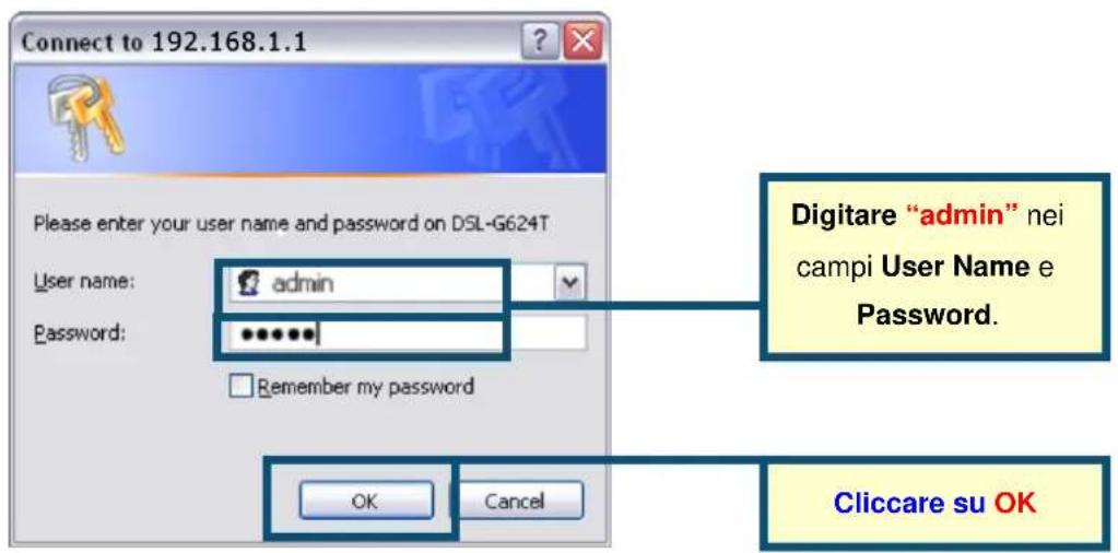 D-LINK DSL-G624T - Configurazione del Router - 2