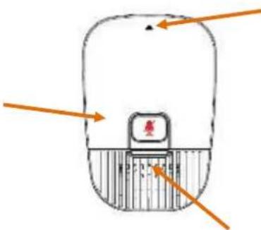 Diagram showing a device with labeled components and directional arrows, likely illustrating a physical or engineering concept.